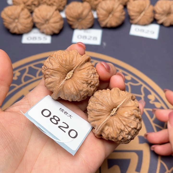 文玩核桃把件40南瓜墩 0820