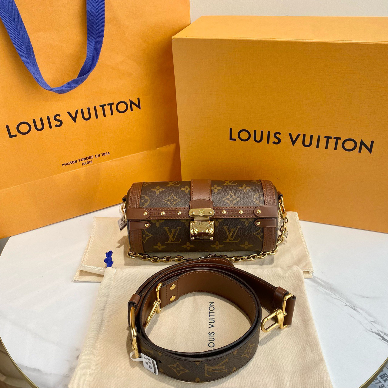 95新 LouisVuitton/路易威登 御古屋/49021/圆筒 芯片