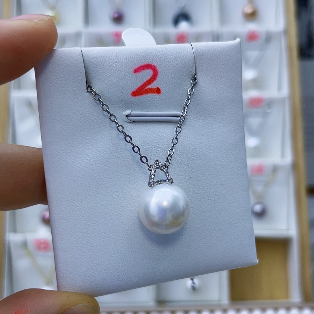 吊坠(不含链)18K金镶嵌淡水珍珠