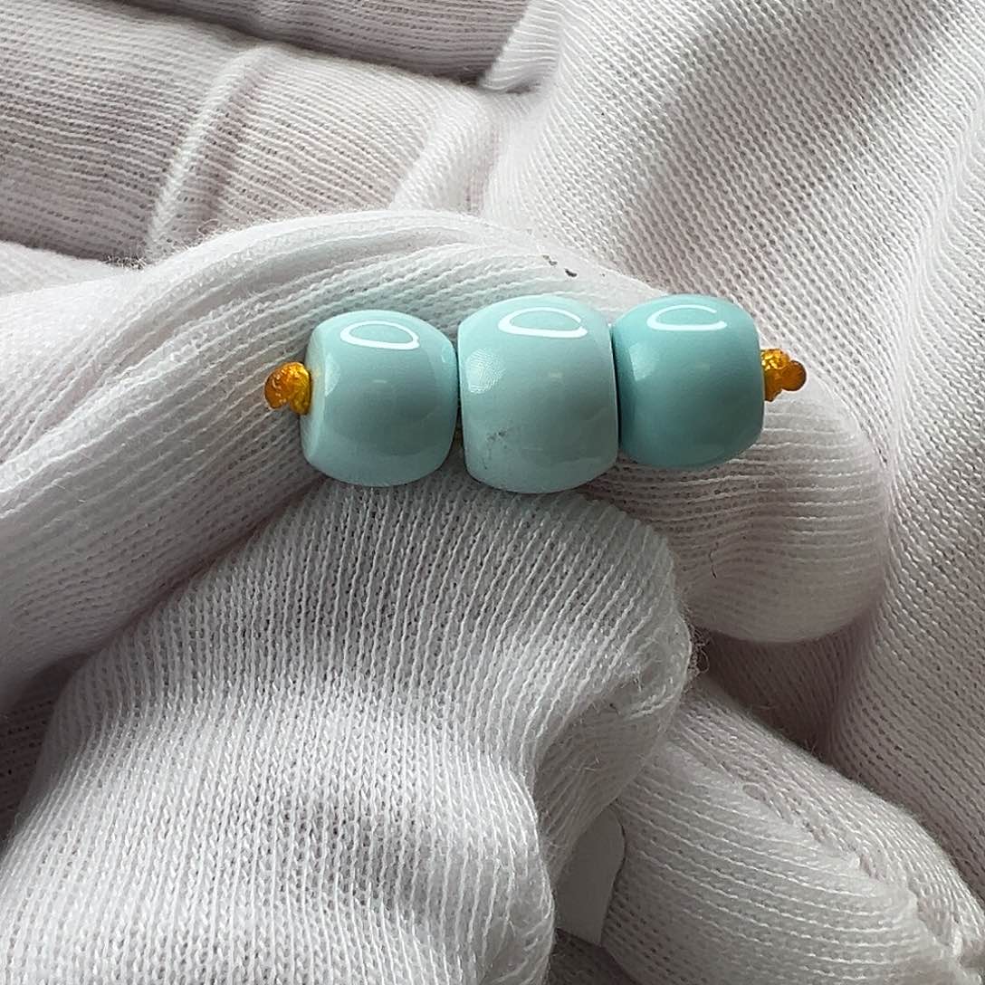 绿松石未镶嵌直切套装