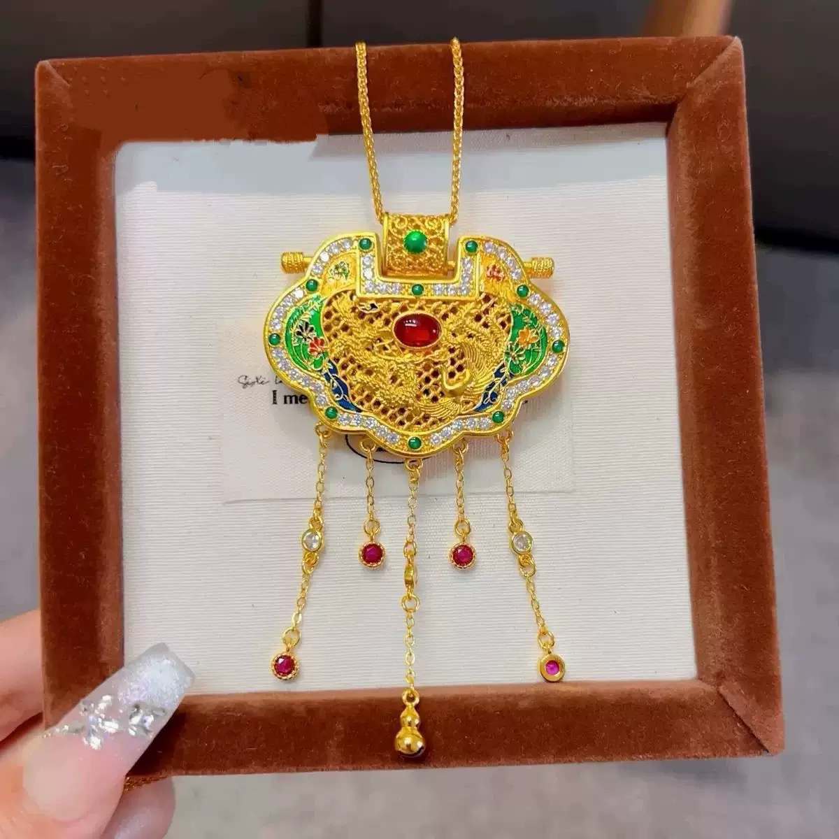 钨合金项链 手工古法国风民族风XS-20010天子门生锁