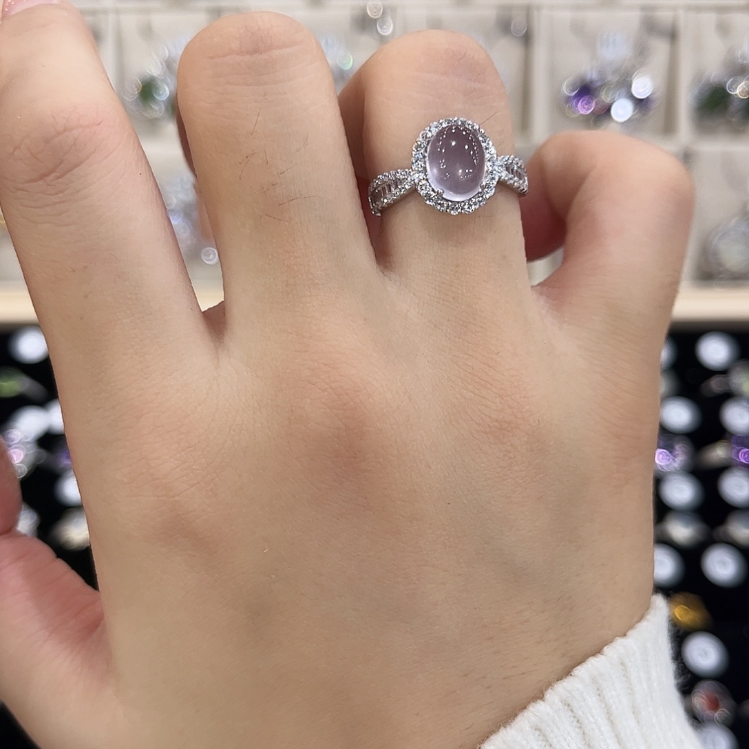 滕***馆萤石银S925镶嵌戒指