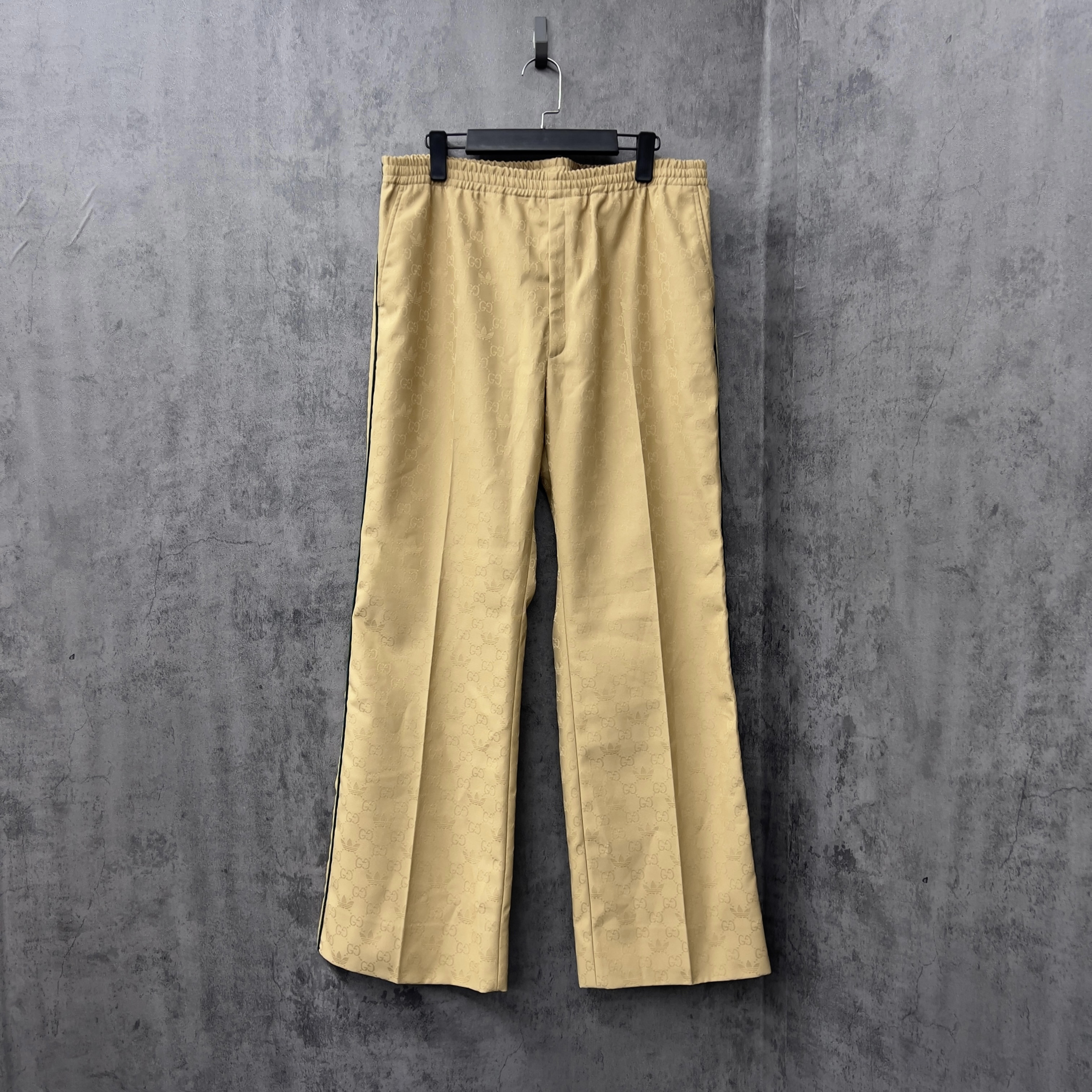 未使用 GUCCI/古驰 暗纹满Logo休闲裤/ZK126/52码/宽松大码