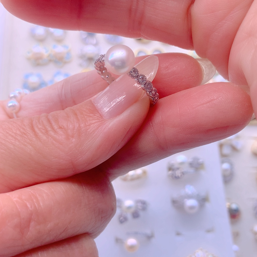 耳饰合金淡水珍珠