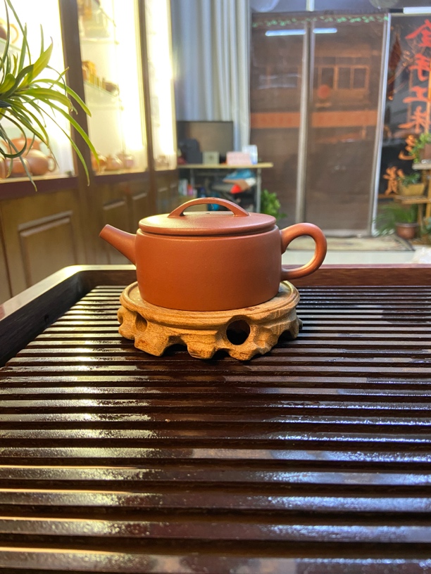 【扁汉瓦】国•工本人手工制作，原矿清水紫泥，容量150cc