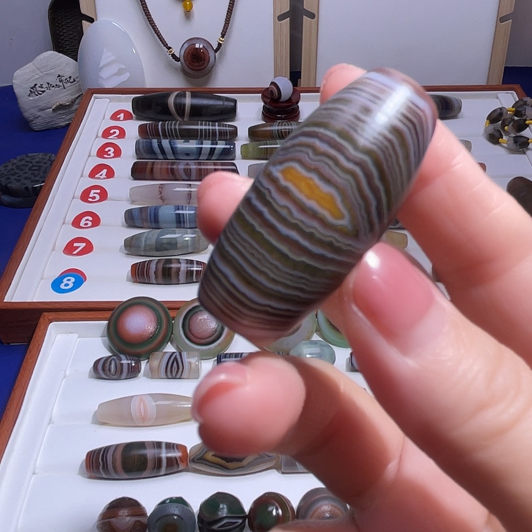 熙***赫玛瑙未镶嵌吊坠玛瑙桶珠