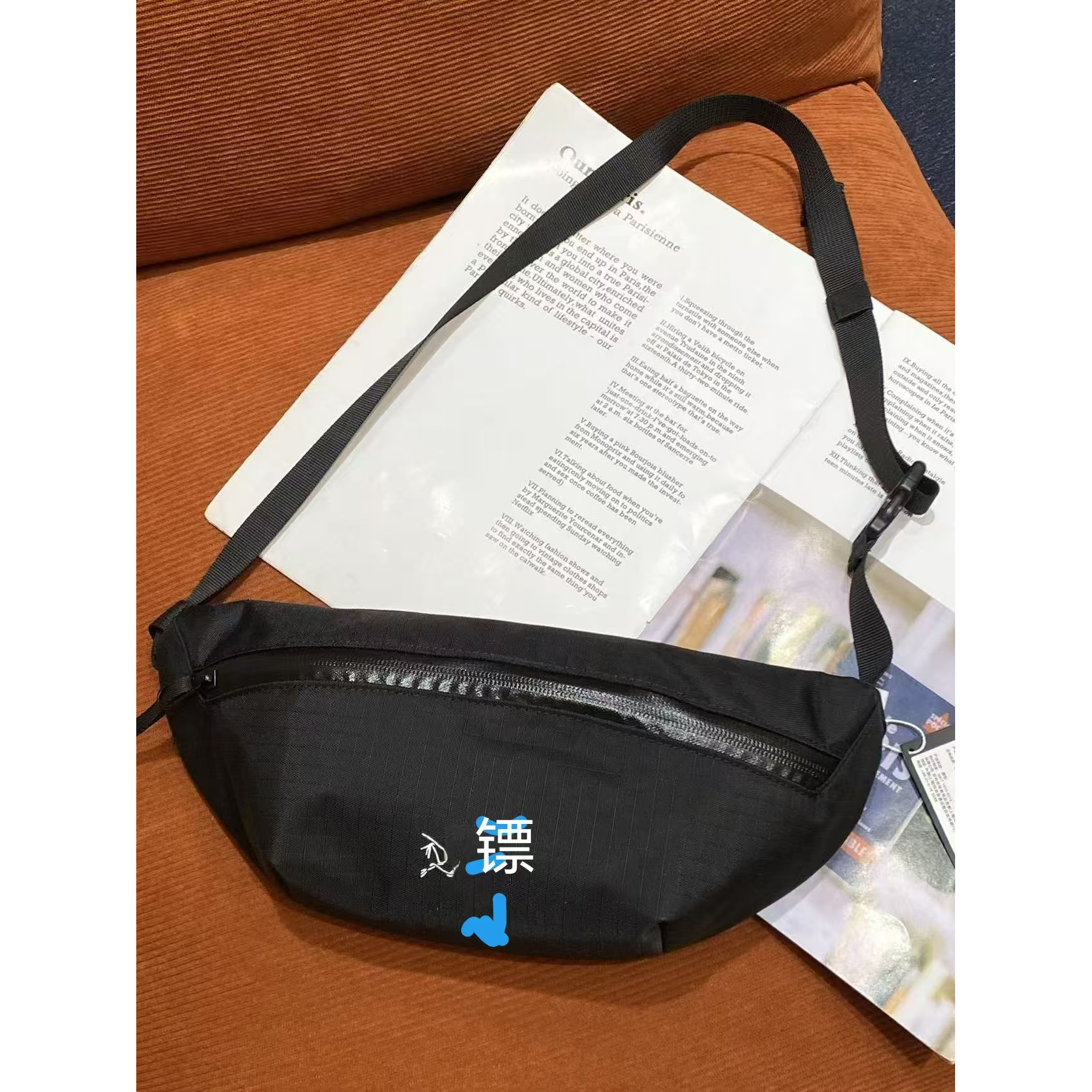 Arctenyx【茑家】18L新款黑色鸟款胸包 登山包休闲户外小包防水尼