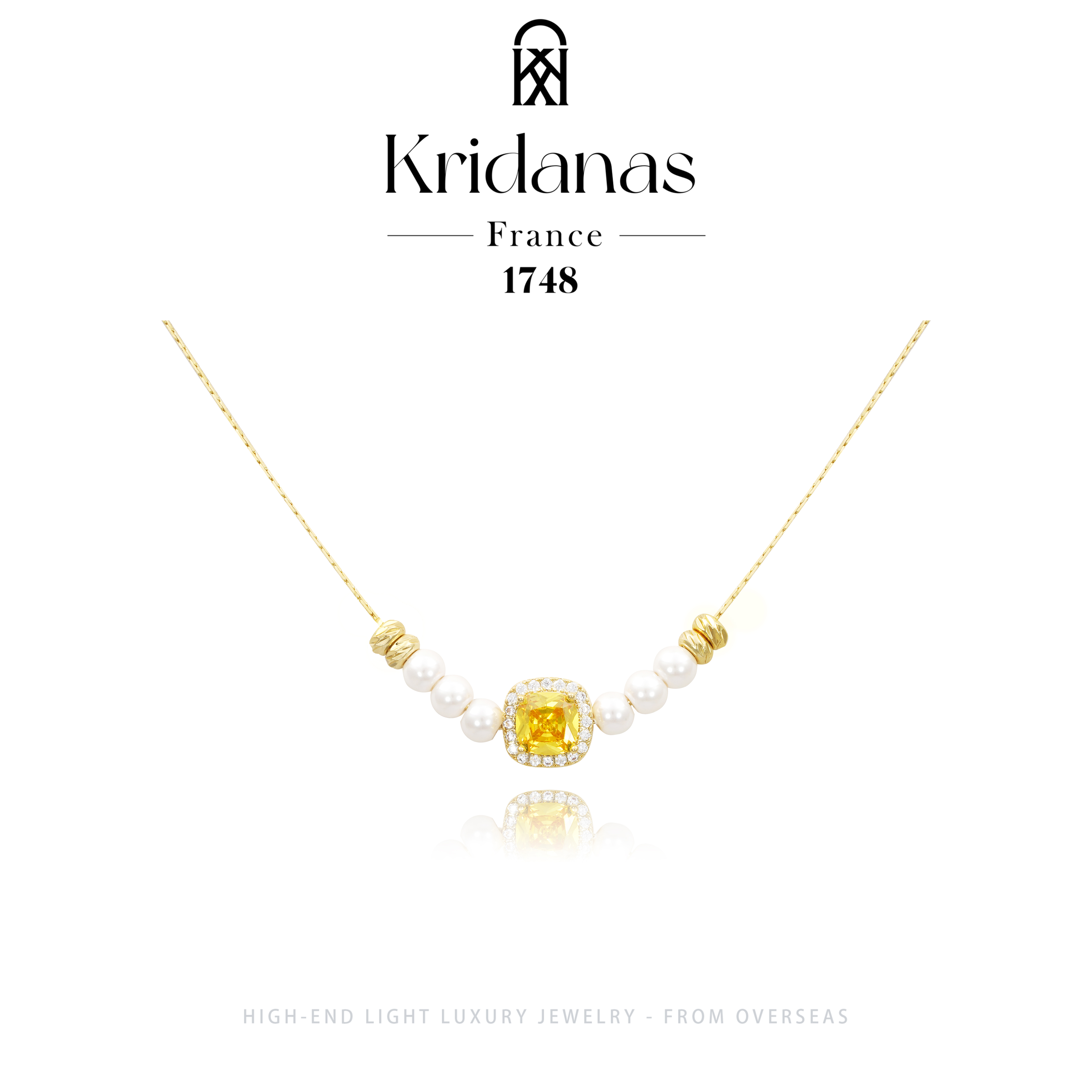 【月华熔金】Kridanas春季限定珠珠项链F4167