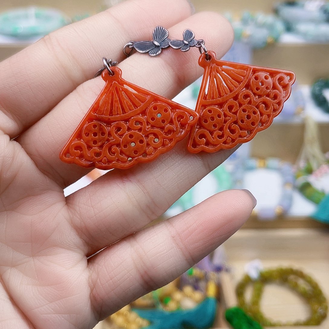 翡翠未镶嵌手链耳坠