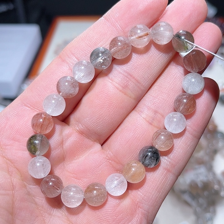 水晶手链未镶嵌203号多样性发一  8+