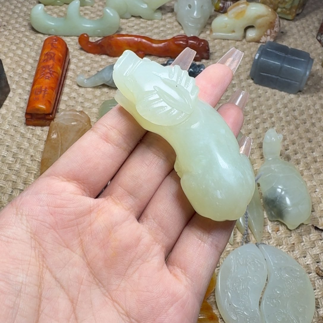 白玉菩提吊坠挂件