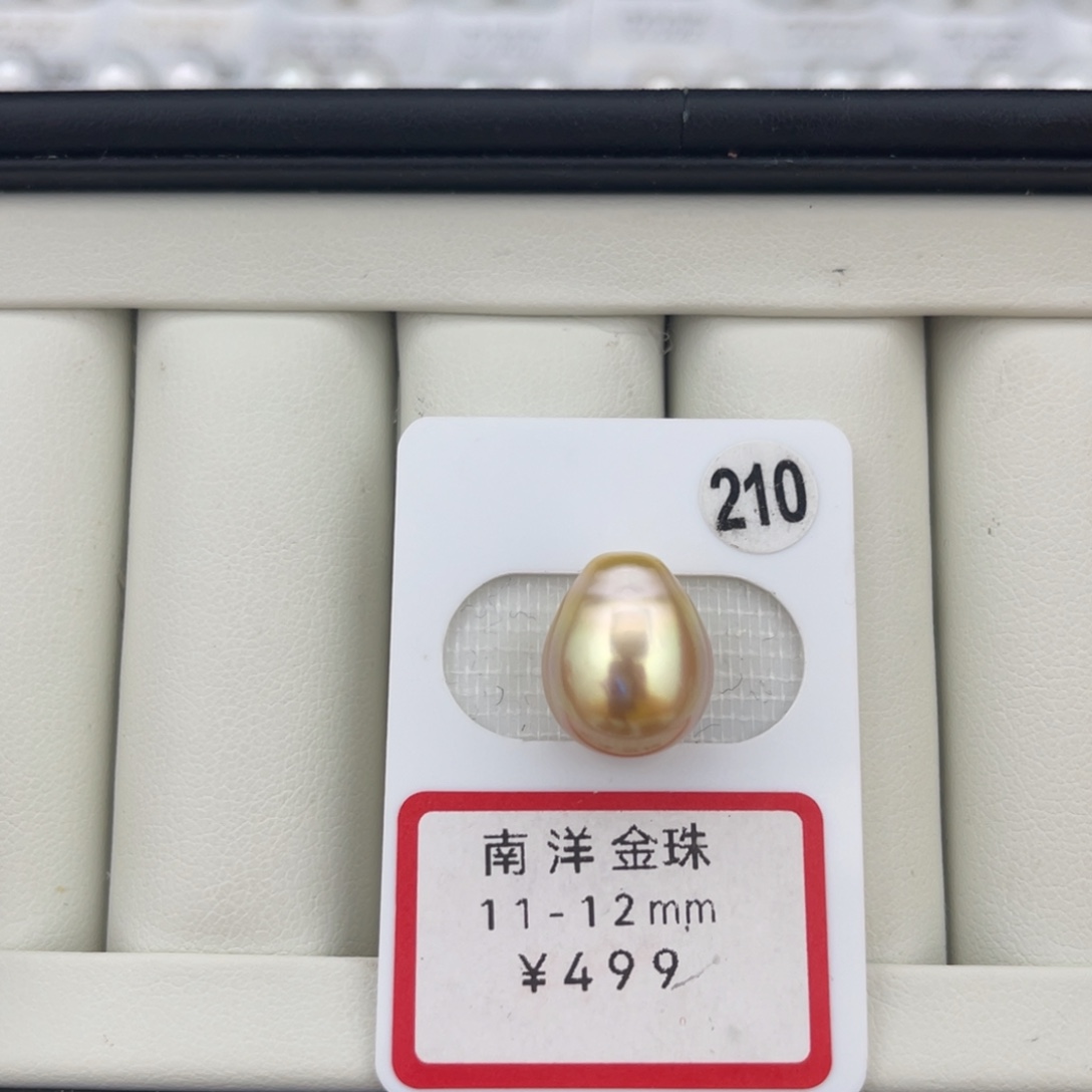 未镶嵌南洋金珠12-13海水珍珠