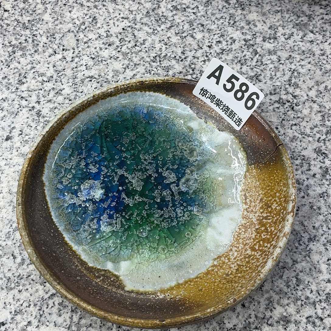 陶园柴烧，精品高货586瑕裂晃