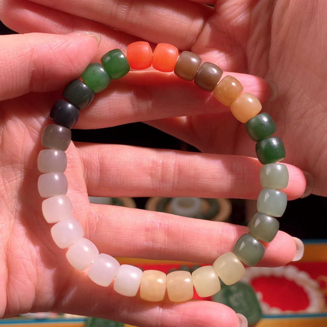 和田玉手串未镶嵌