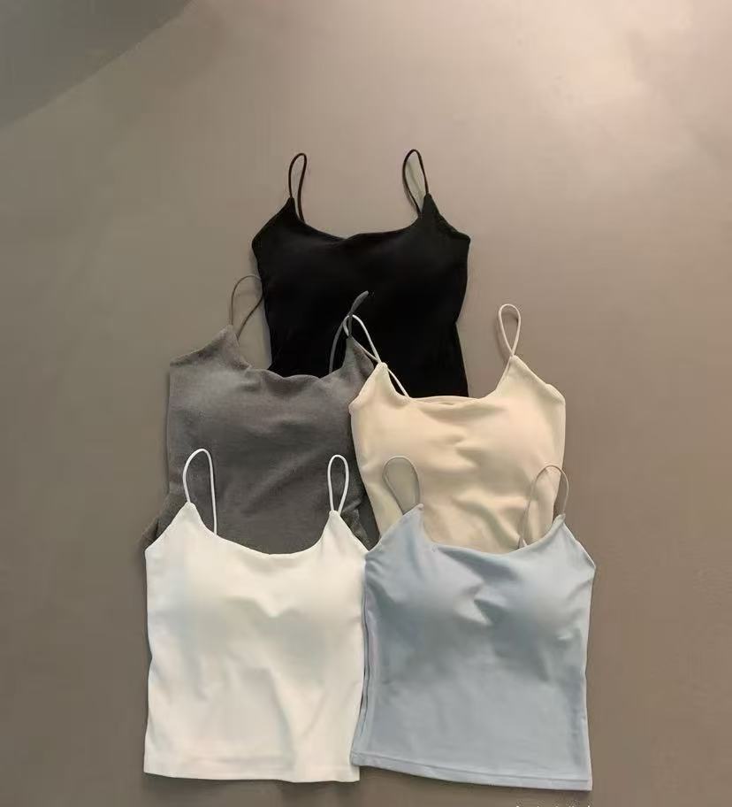 3301冬款 百搭u领磨毛美背一体杯