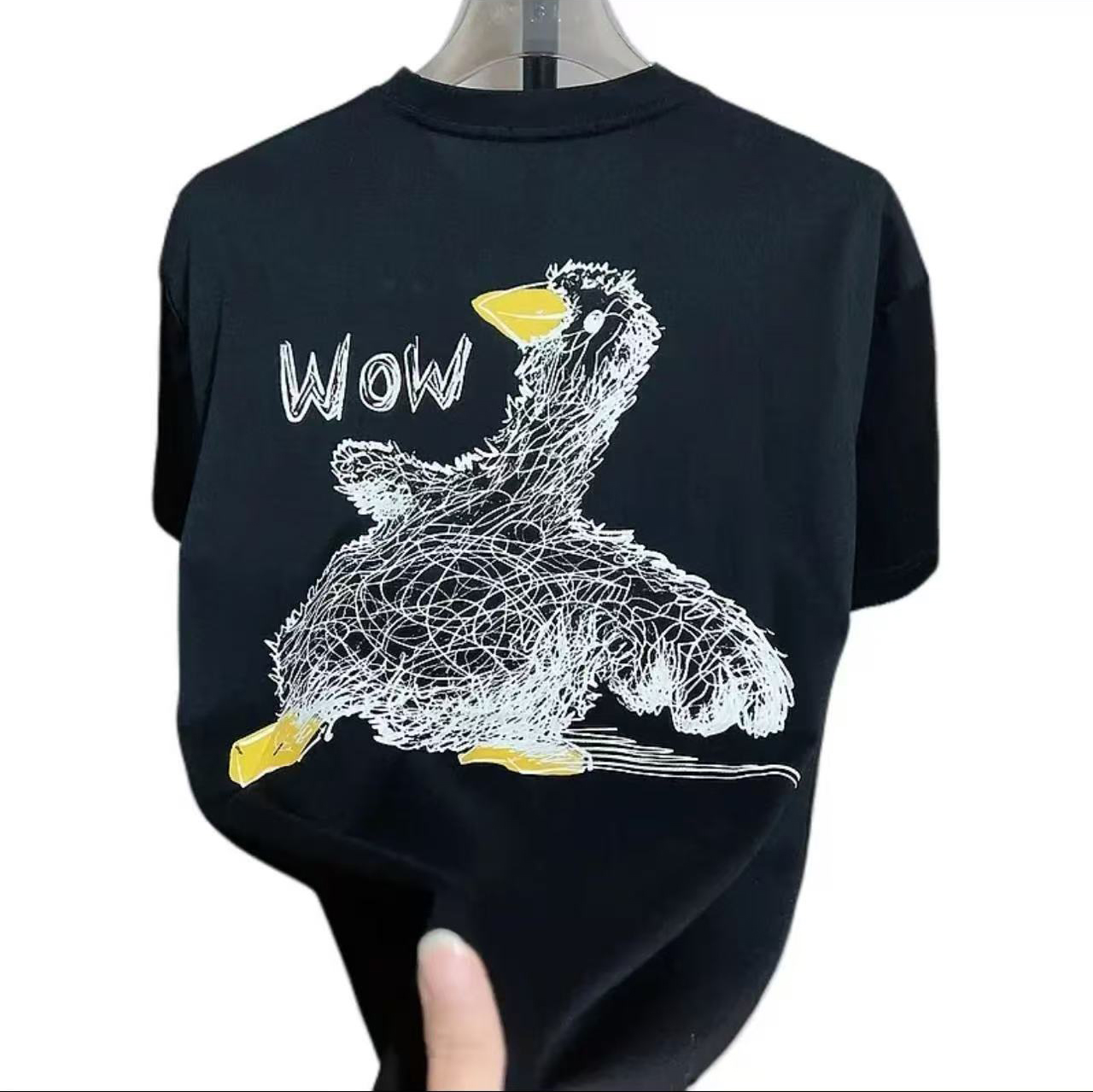 【刺绣短袖】夏季前后重工艺新款冰感透气短袖夏季男女同款T恤22013