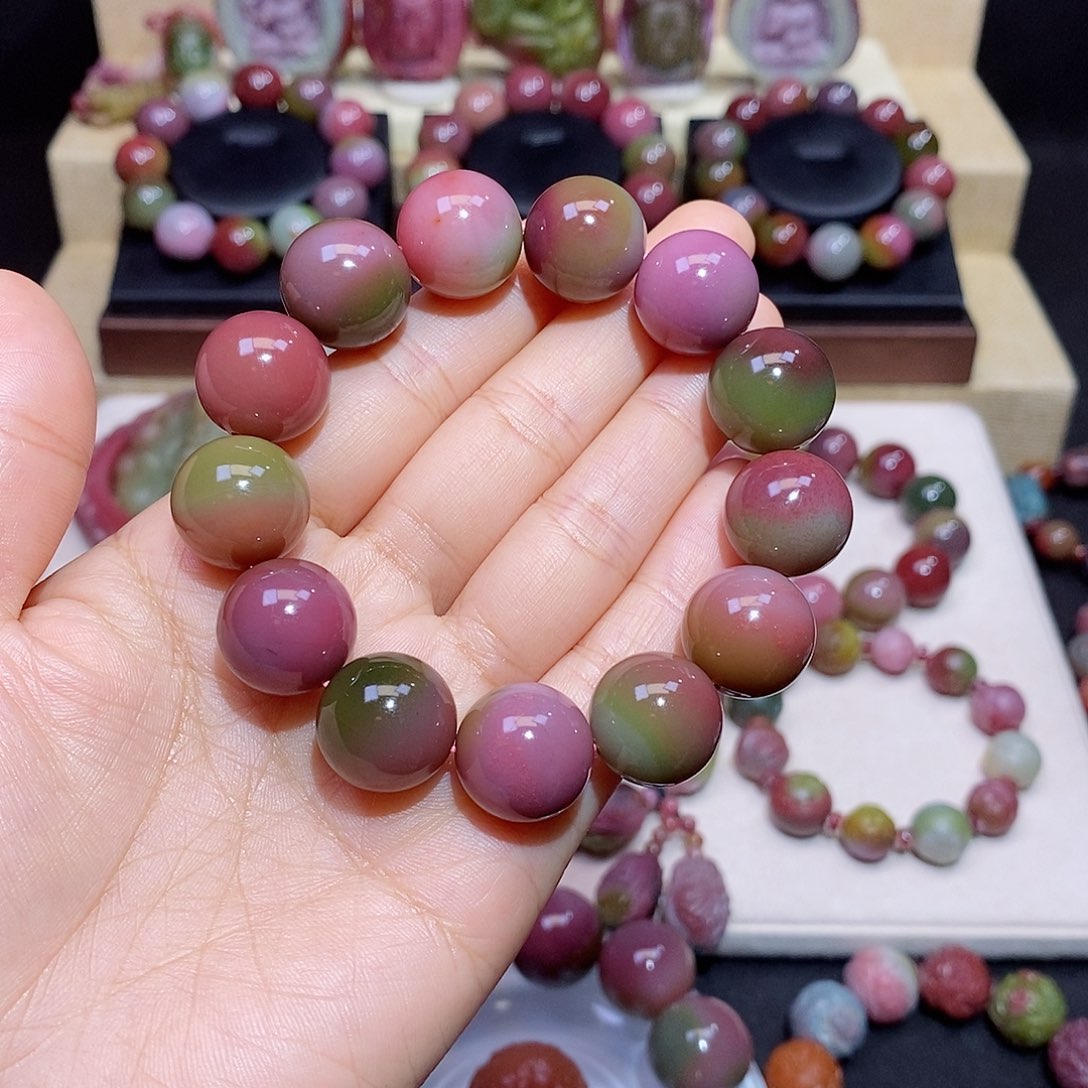 爱***酱玛瑙/玉髓未镶嵌颈饰毕业西瓜单圈