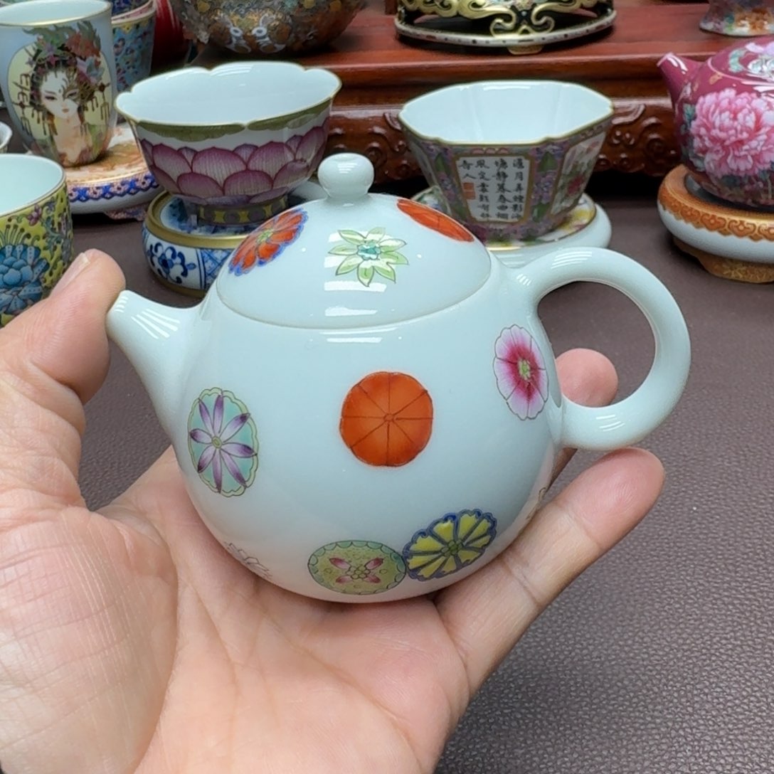 瓷片景德镇仿古手工制作精品展示