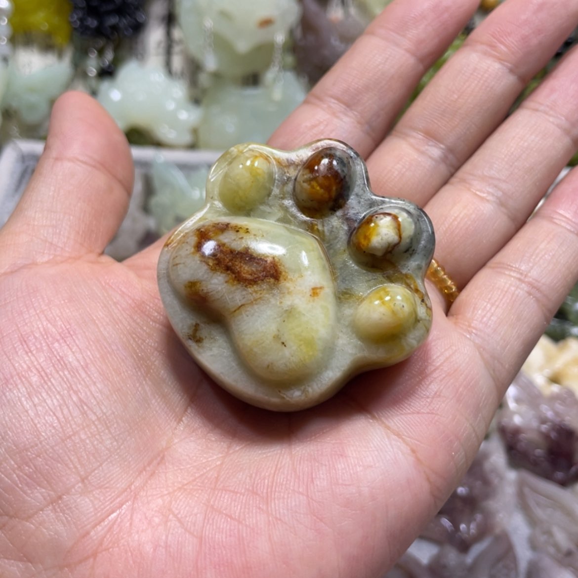 【闪购商品】岫玉颈饰未镶嵌81手把