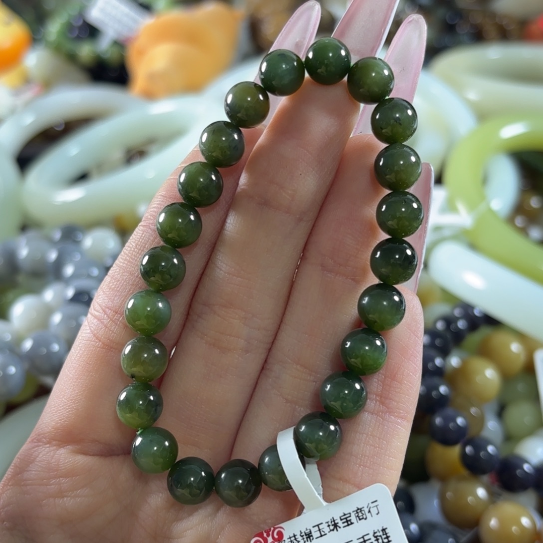 和田玉未镶嵌手链384