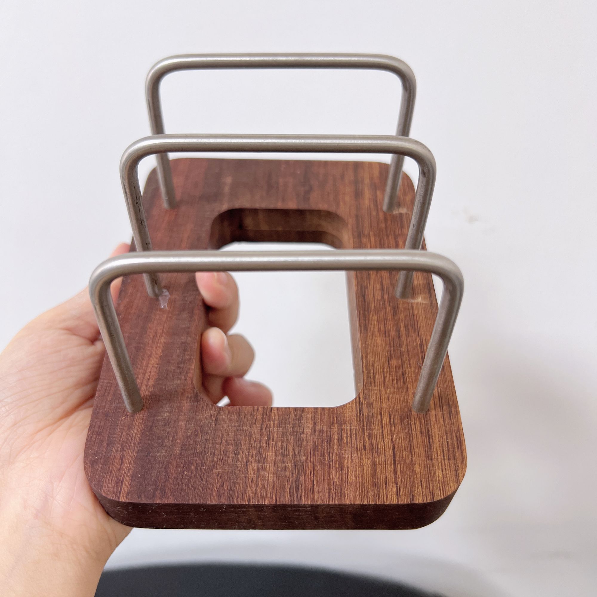 实木底座菜板置物架