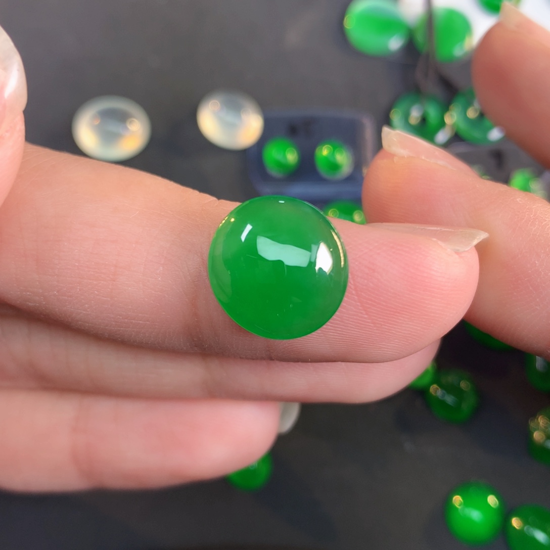 翡翠裸石翡翠11.97-11.34-