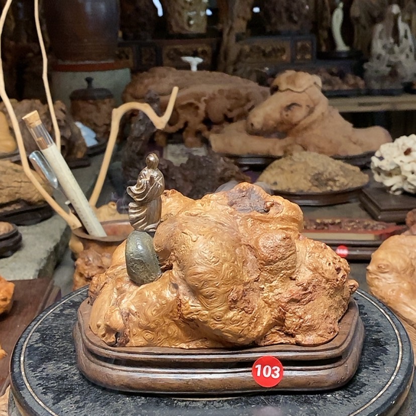 【闪购商品】103号荔枝木香炉工艺