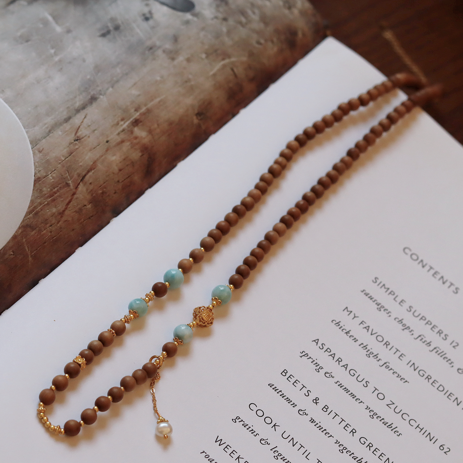 【无事小神仙】印度黑肉老山檀万能项链（不含吊坠）