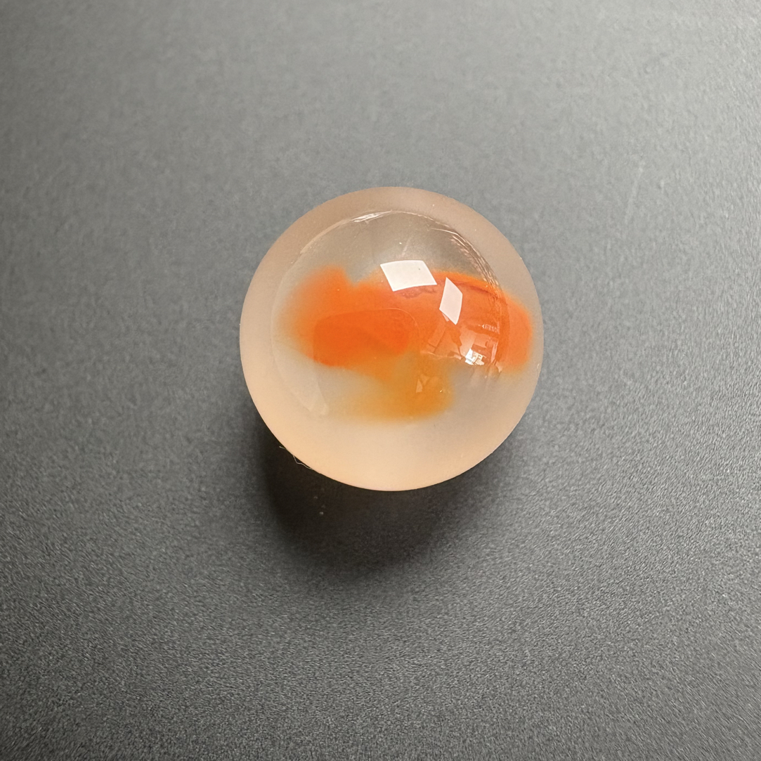 12.6 天然原矿南红玛瑙特色冰飘高冰珠子