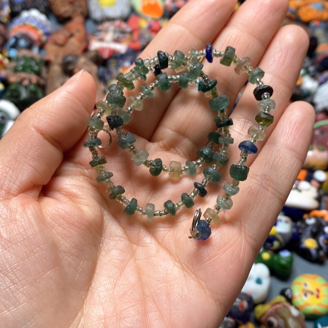 琉璃颈饰印度尼西亚链子