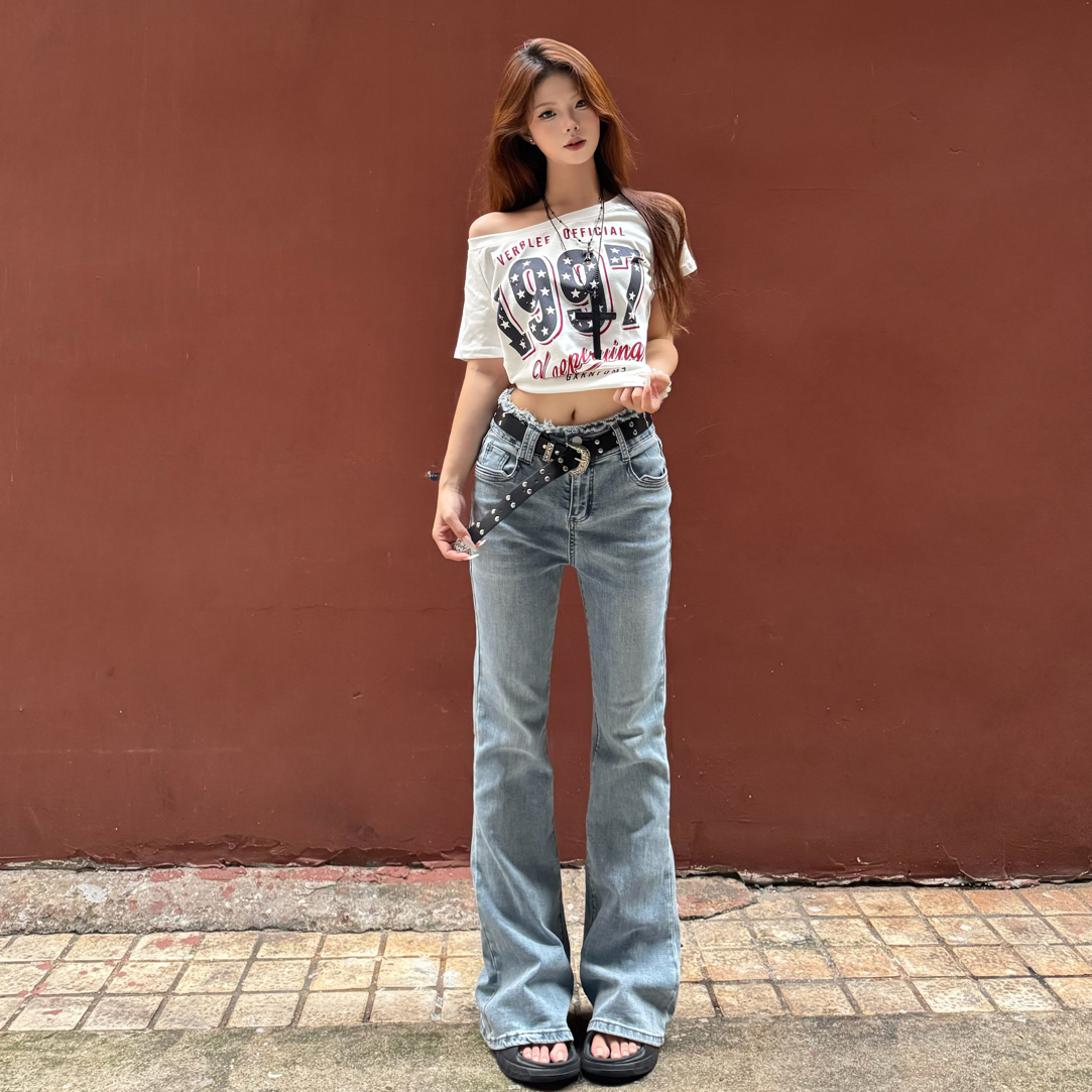 （正常水洗开口是正常）秋冬款2025女装加厚牛仔裤拍二送一库存全新
