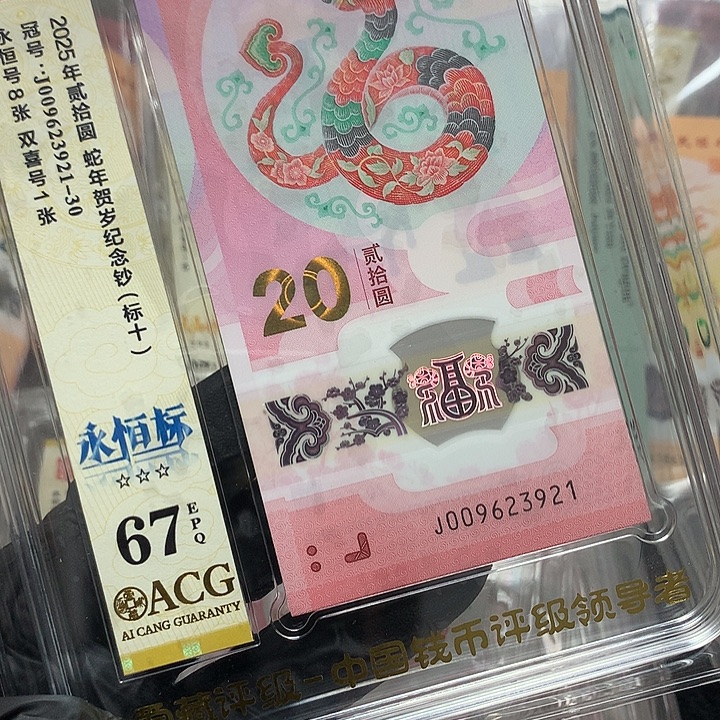 塑料009623921蛇钞无四七新标十爱藏67