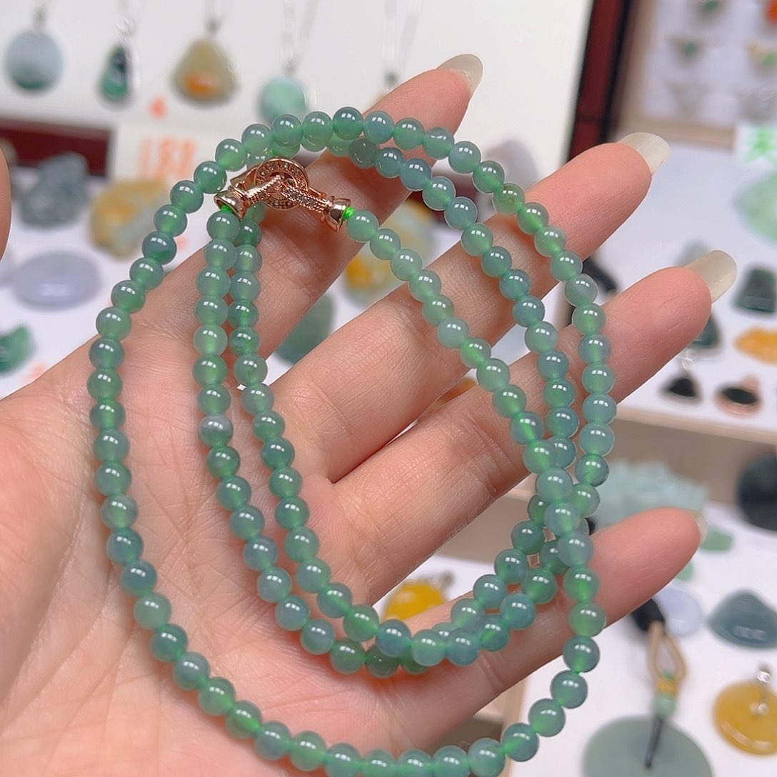 【闪购商品】翡翠颈饰未镶嵌广****司珠串