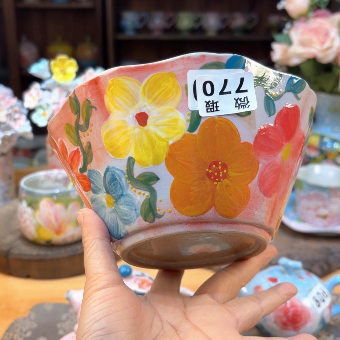 景德镇手绘高温釉下彩陶瓷茶具