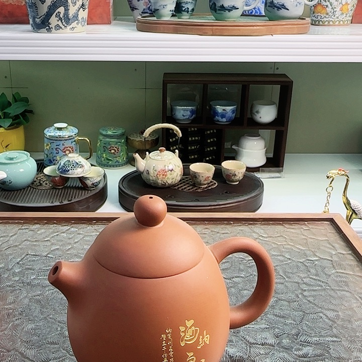 青花瓷器茶叶罐旅行套装