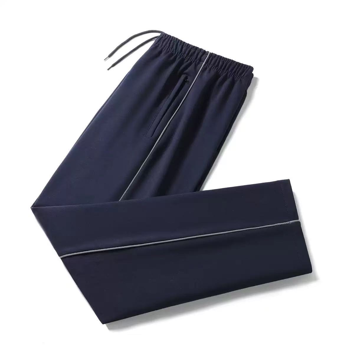 （初高中反光条夏裤子）初高中校服裤子反光条学校同款