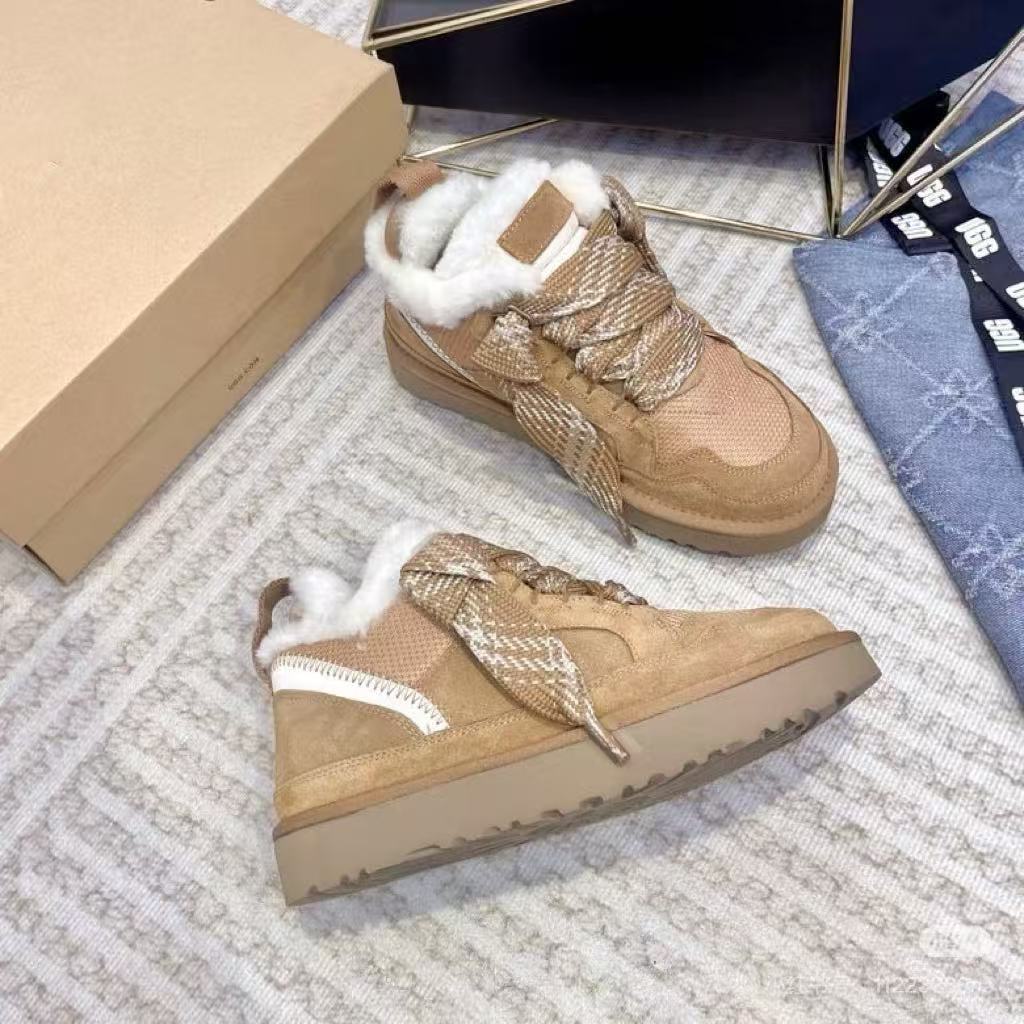 【梅尔低帮款】桑坡皮毛一体雪地靴时尚百搭