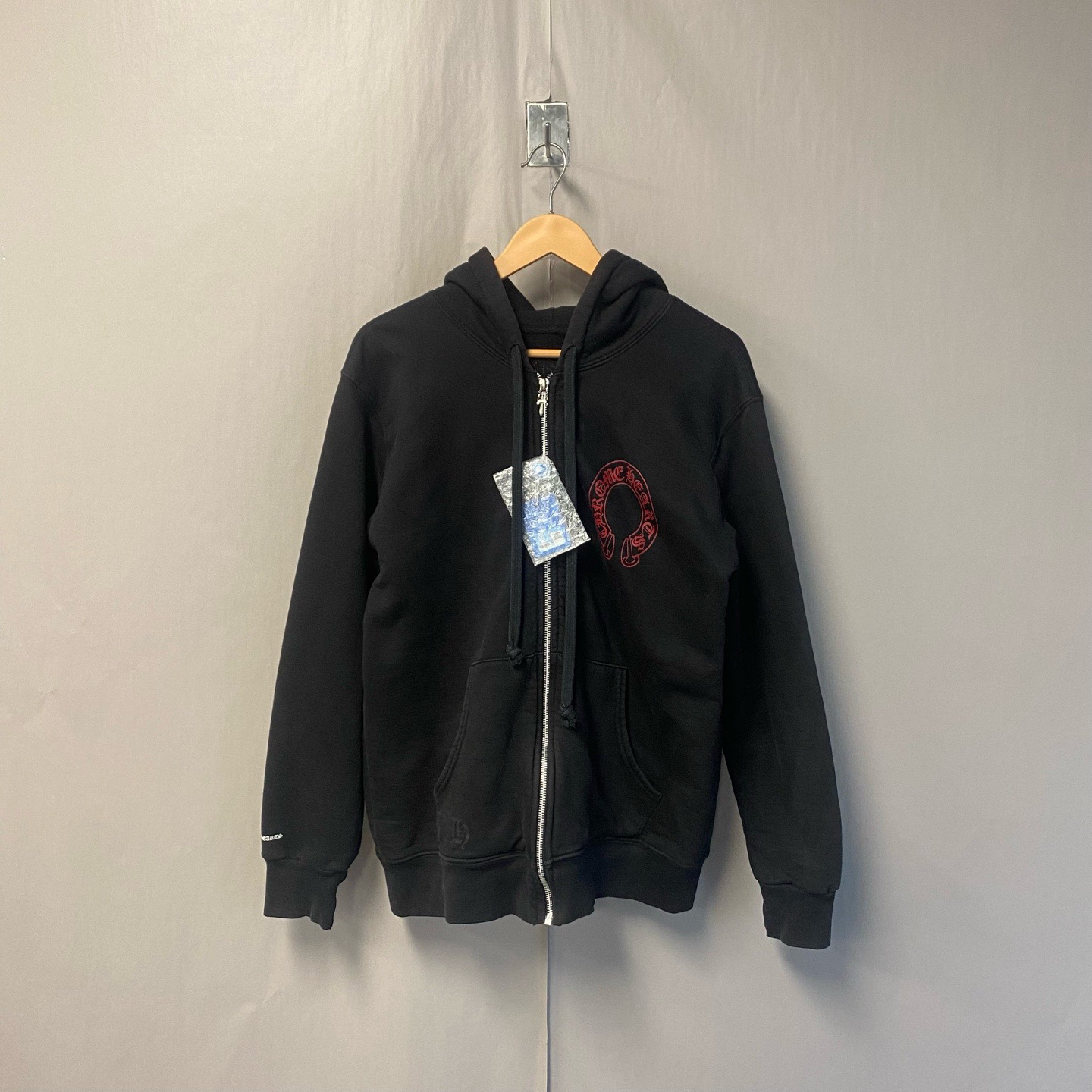 99新 Chrome Hearts/克罗心 红色马蹄幻影十字架长袖 L码 #5957