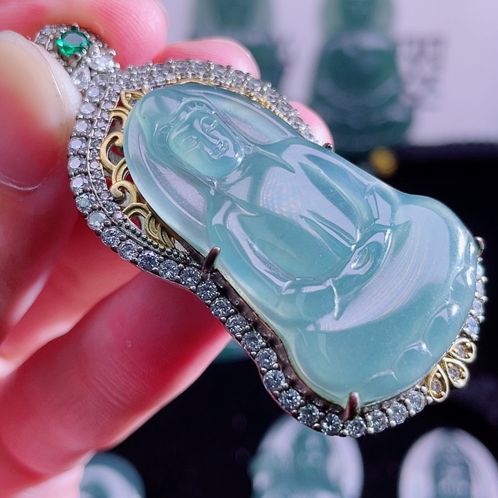 翡翠未镶嵌颈饰999999999