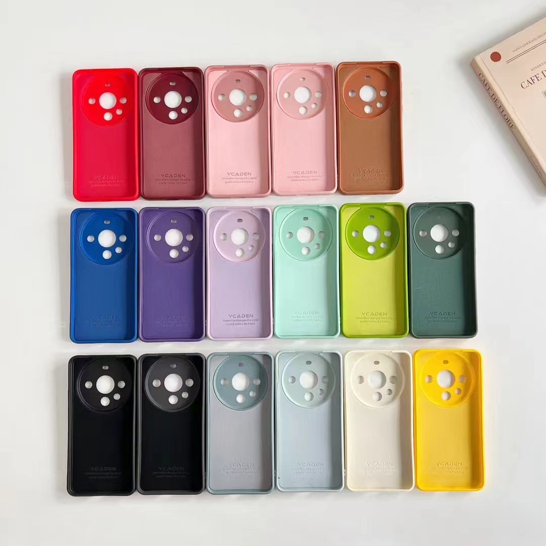 个性mate60P70Pro绒布手机壳软壳纯色内置适用华为液态硅胶nova12
