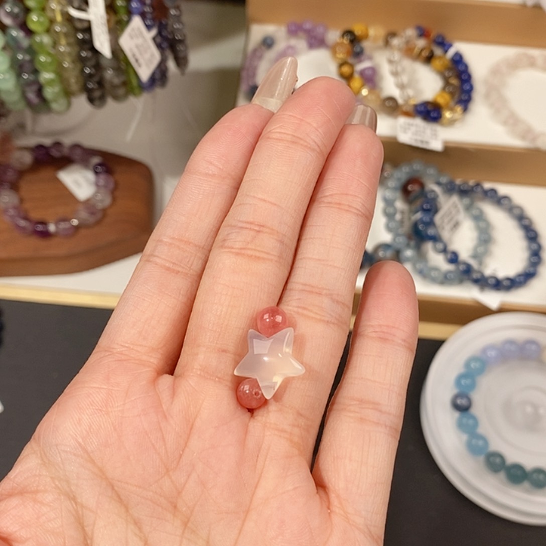 水晶手链未镶嵌风****子不寄走