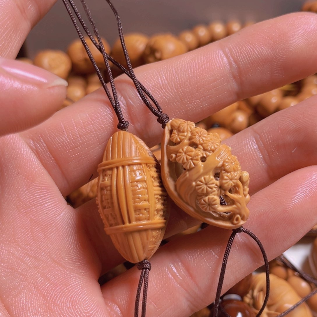核桃手串/手链核舟记一对
