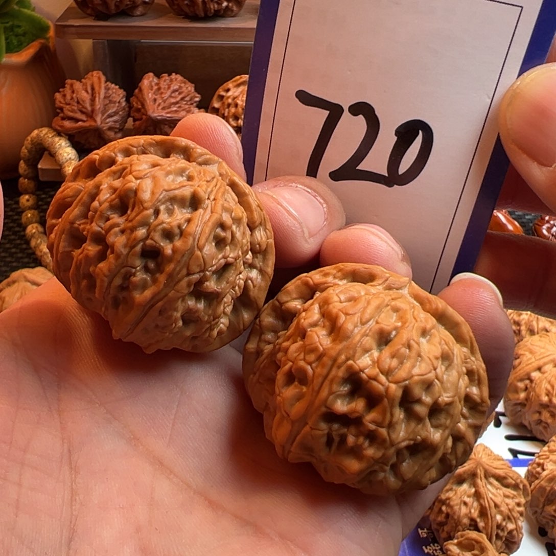 文玩核桃把件全品球白41肚43尺寸720号