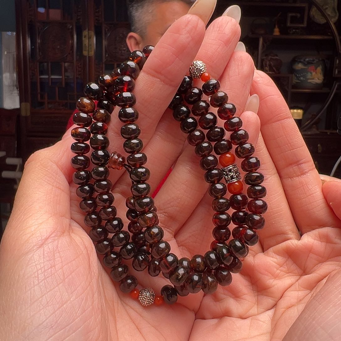 琥珀裸石未镶嵌抚顺琥珀30385。6mm