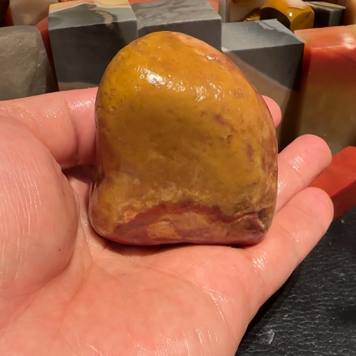 老挝石田黄原石，