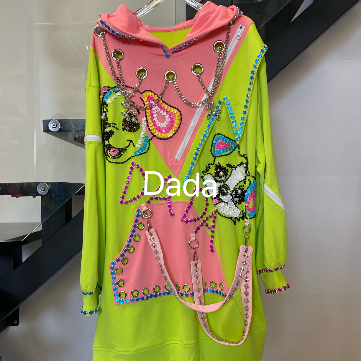 Dada设计款新款重工个性款休闲时尚百搭洋气宽松卫衣C15857