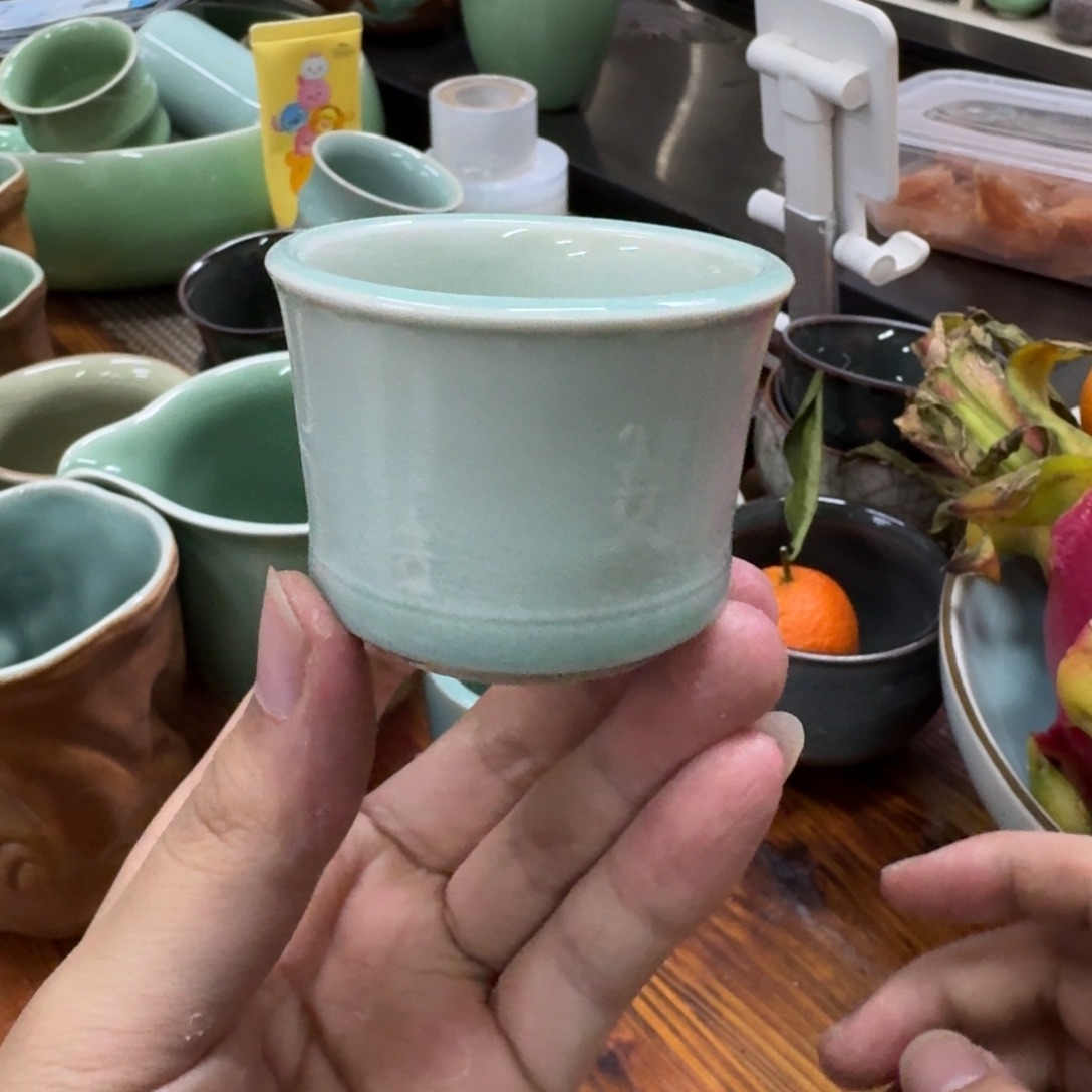 龙泉青瓷茶具微瑕6220