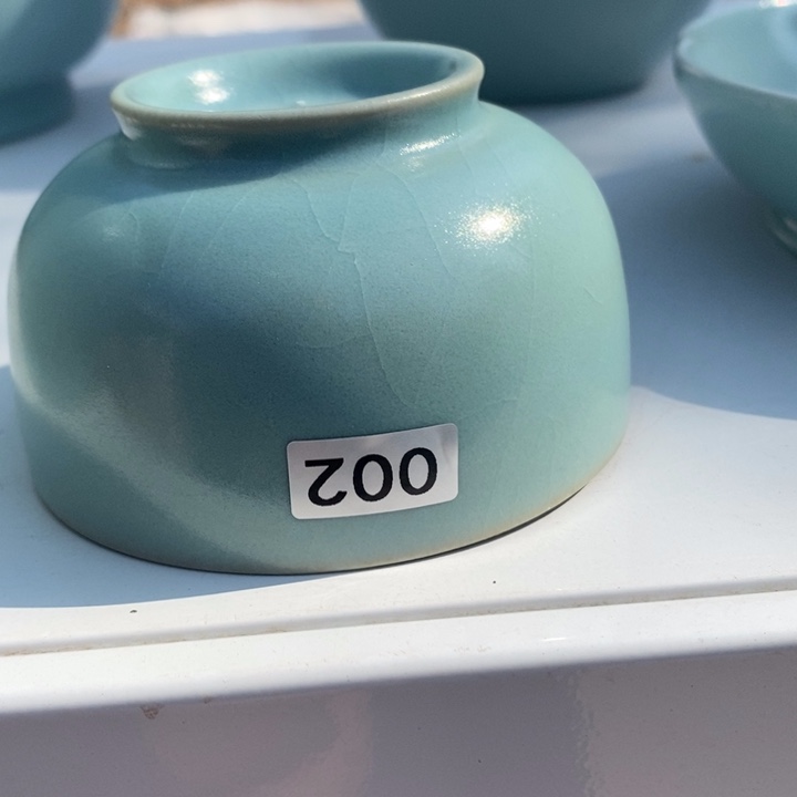 摆件彩****儿抱朴汝瓷仿古微瑕