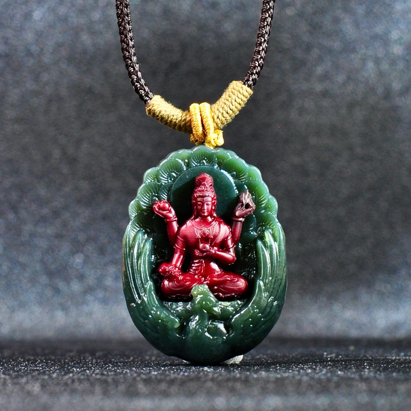 【龙家年度场】护GUO孔雀明王系列-孔雀明王本尊FO龛摆件A2570102