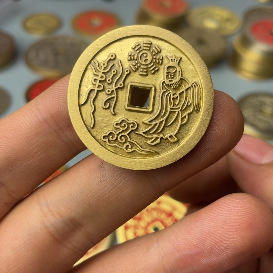 铜现代仿制工艺文创铜币 